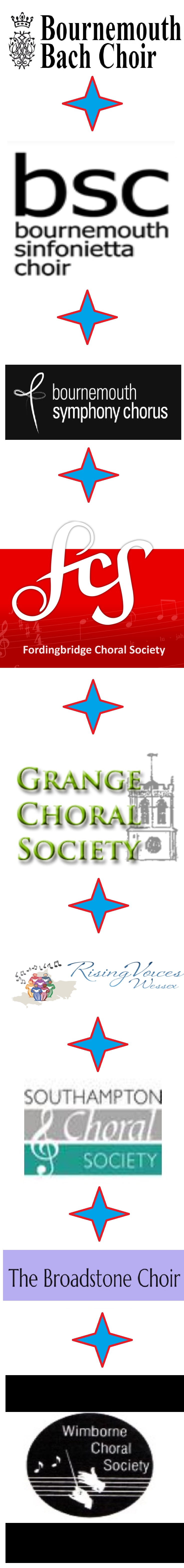 The Choirs we have helped 