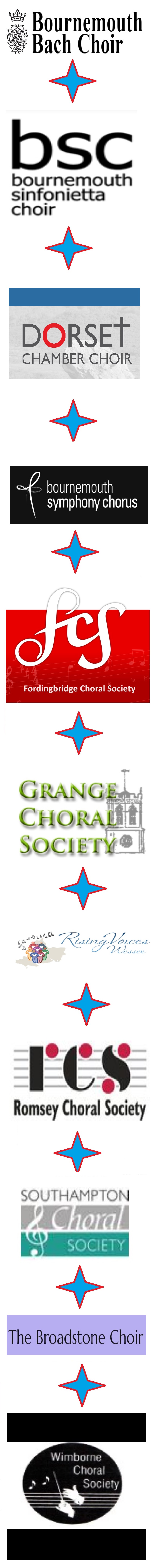 The Choirs we have helped 